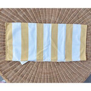 NEW Serena & Lily Perennials Awning Stripe Pillow Cover (14”x30”)-Yellow